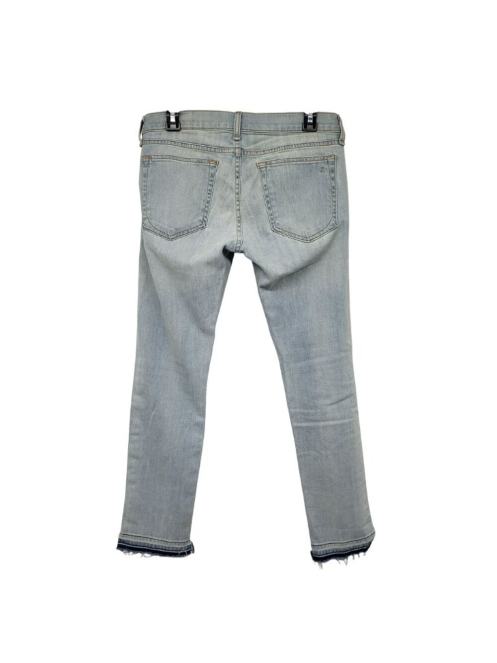 Rag & Bone Dre Capri Jeans 26 Norton Light Wash Blue Raw Cut Step Hem - Picture 8 of 14